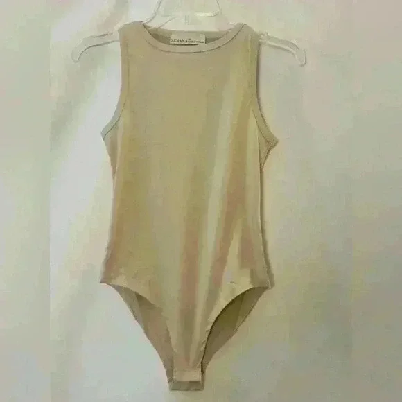 Zenana Boat Neck Sleeveless Bodysuit - Picture 4 of 9